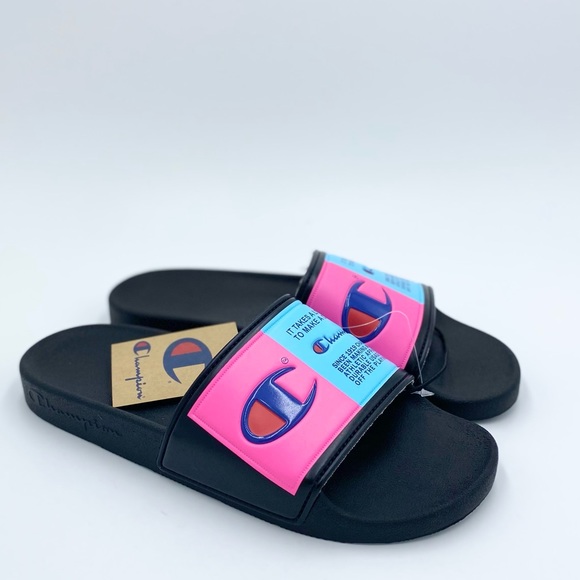 Champion Kids Champion Ipo Jock Slides Pink Champion Shoes